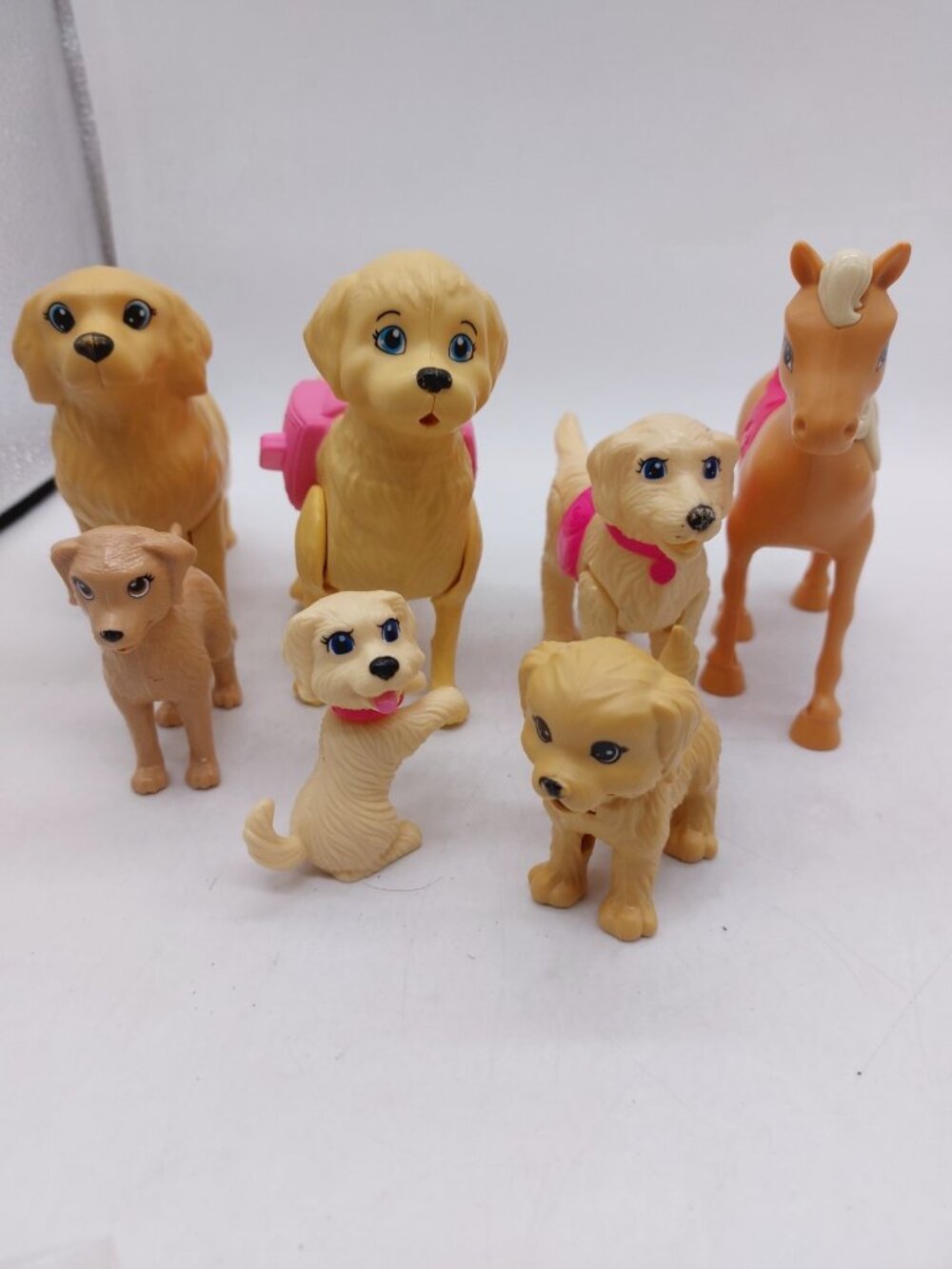 Barbie Pets 6 Dogs 1 Horse Lot Of 7 Various Sizes Years READ - Picture 3 of 10
